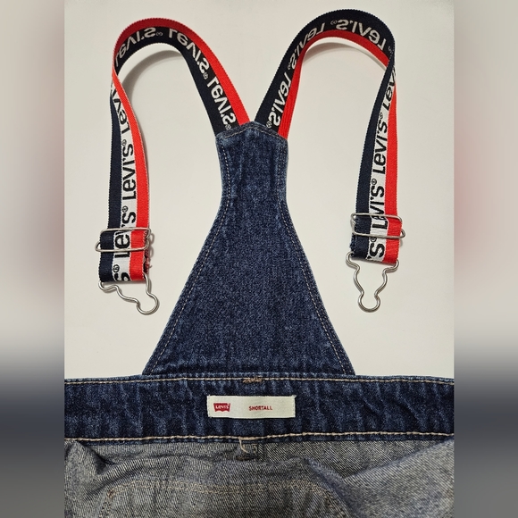 Levis Girl's Denim  Bib Overall Jean Shorts Size 10R #G-11 - Picture 6 of 9